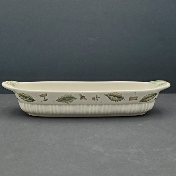 Pfaltzgraff Naturewood Cracker Server 13" Woven Bread Serving Dish Tray - Picture 1 of 10